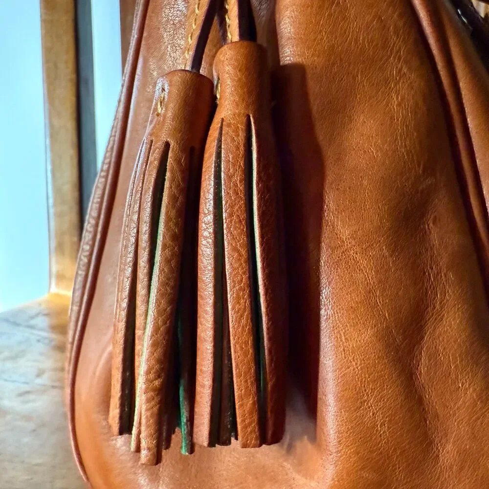 Dooney & Bourke Florentine Large Tassel Satchel – Natural - Picture 13 of 17